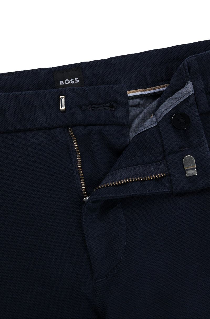 Chinos De Corte Ajustável Ao Corpo Com Cintura Regular Em Algodão Esticável