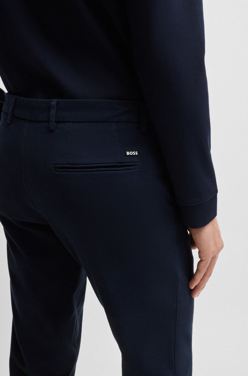 Chinos De Corte Ajustável Ao Corpo Com Cintura Regular Em Algodão Esticável