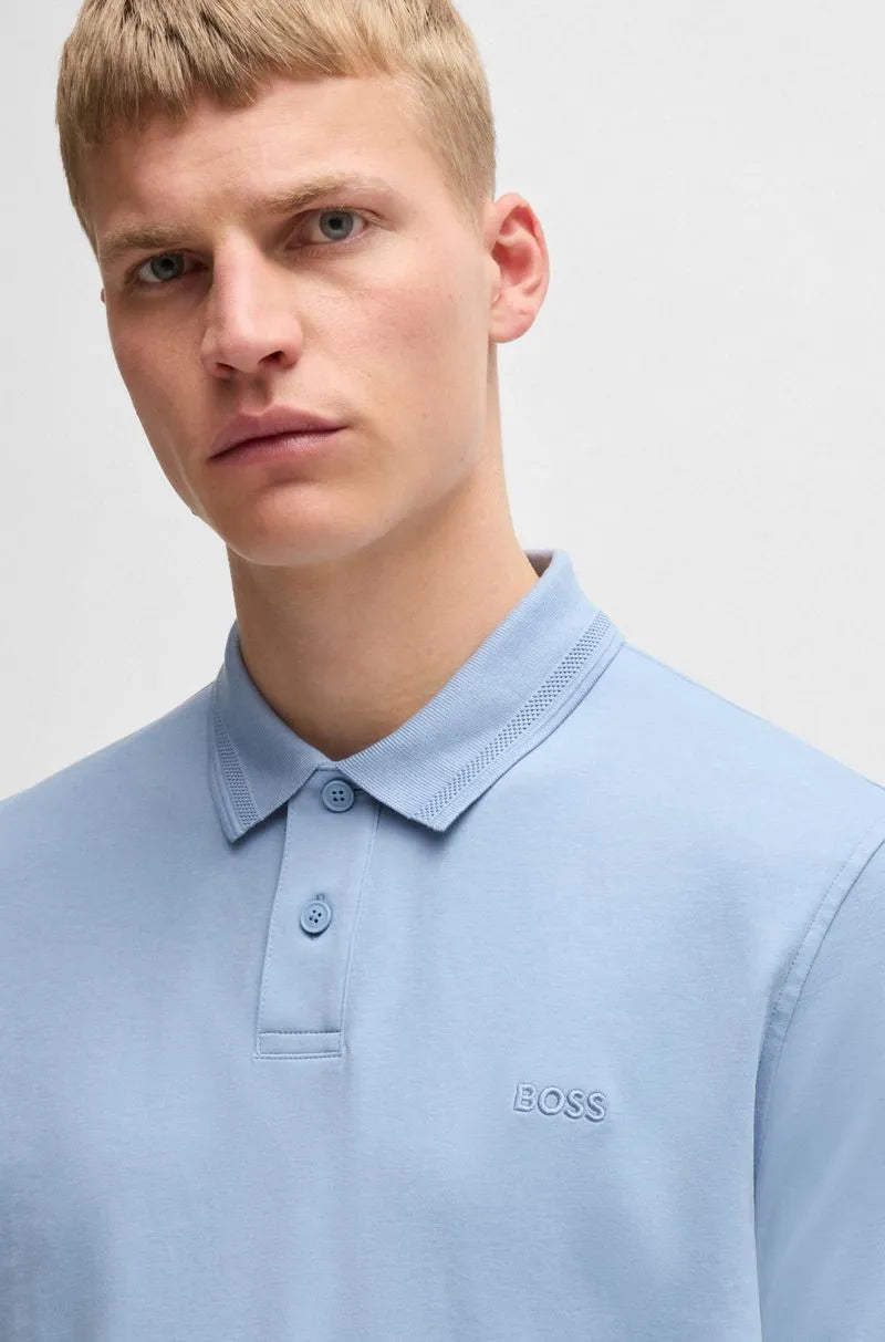 Polo Em Algodão Interlock Com Estampa De Logo