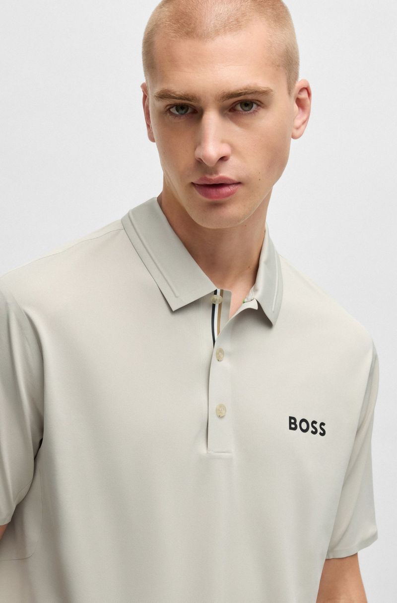 Polo Boss X Matteo Berrettini Slim Com Proteção Uv