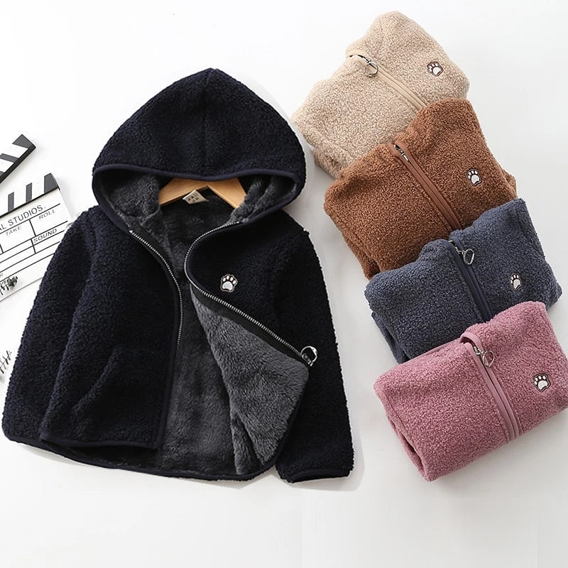 Jaqueta Infantil Fleece com Capuz