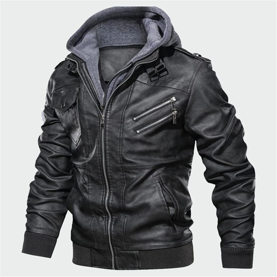 Jaqueta Masculina de Couro Dover