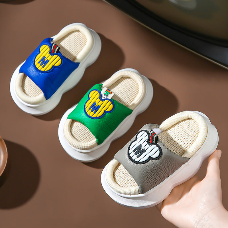 Chinelo Infantil Crochê Mickey Mouse