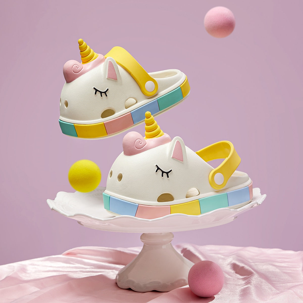 Sandália Infantil All Crocs - Unicórnio