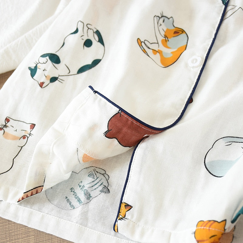 Pijama Feminino Americano Curto - Cats Love