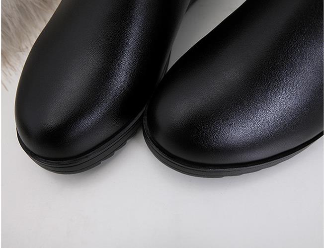 Bota Couro Pelúcida Inverno - Anabela
