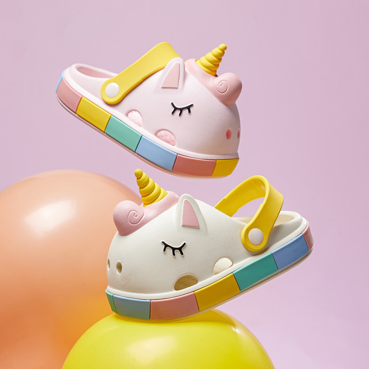Sandália Infantil All Crocs - Unicórnio