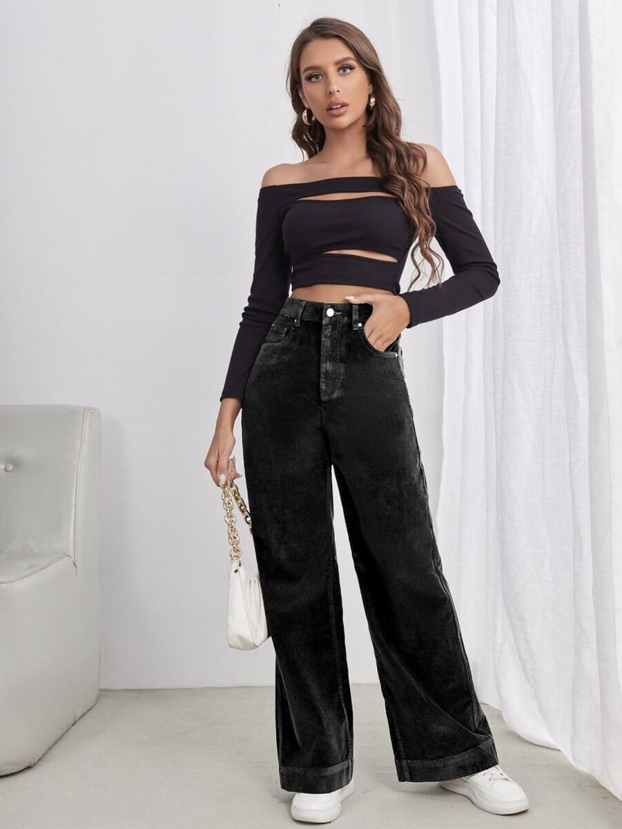 Calça Básica Wide
