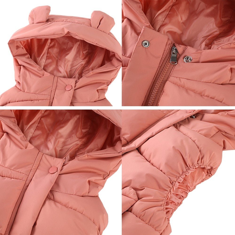 Colete Infantil Puffer com Capuz