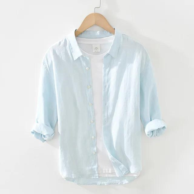 Camisa Masculina Linho Casual