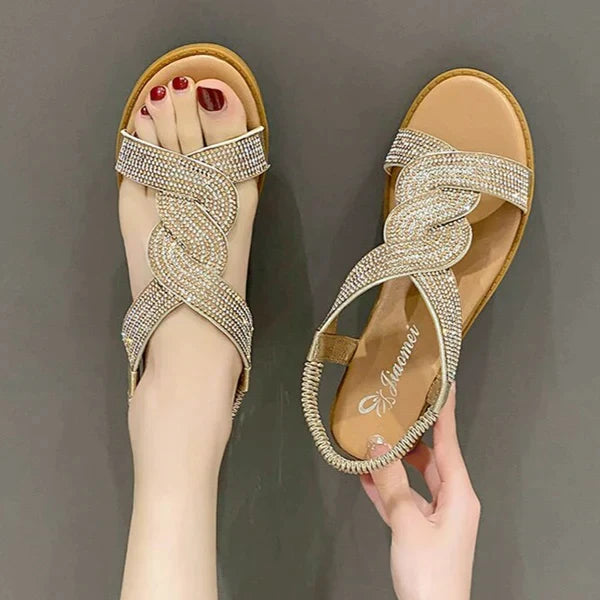 Sandália Strass Refined