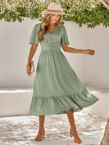Vestido Mia Longo Decote V
