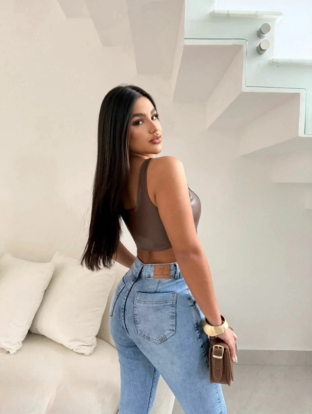 CALÇA JEANS FLARE