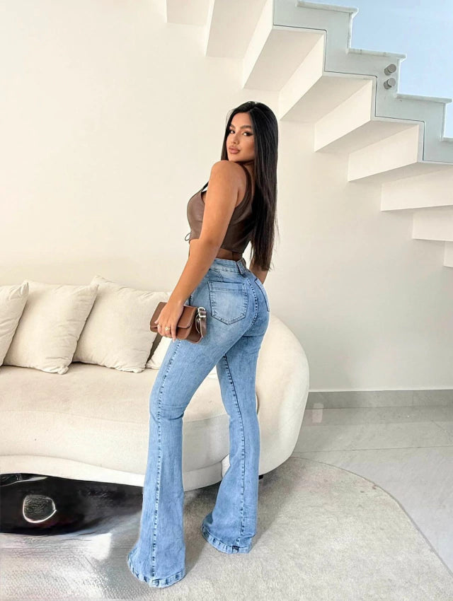 CALÇA JEANS FLARE