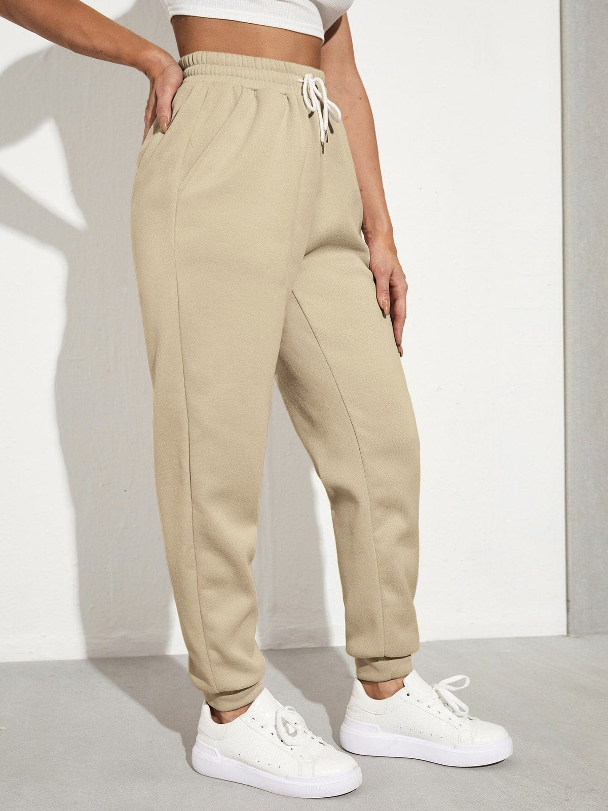 Calça Moletom Basic com Cordão