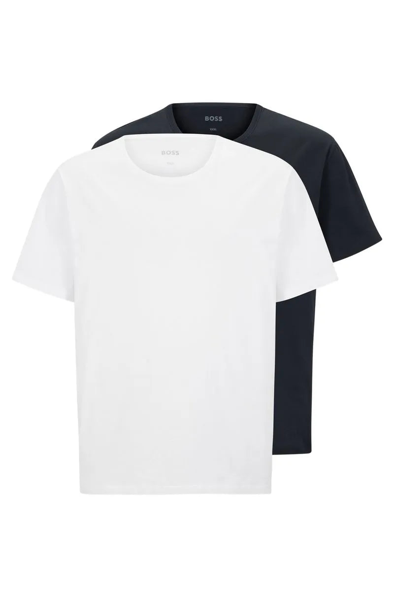 Conjunto De Camisetas De Algodão Com Logos Bordados