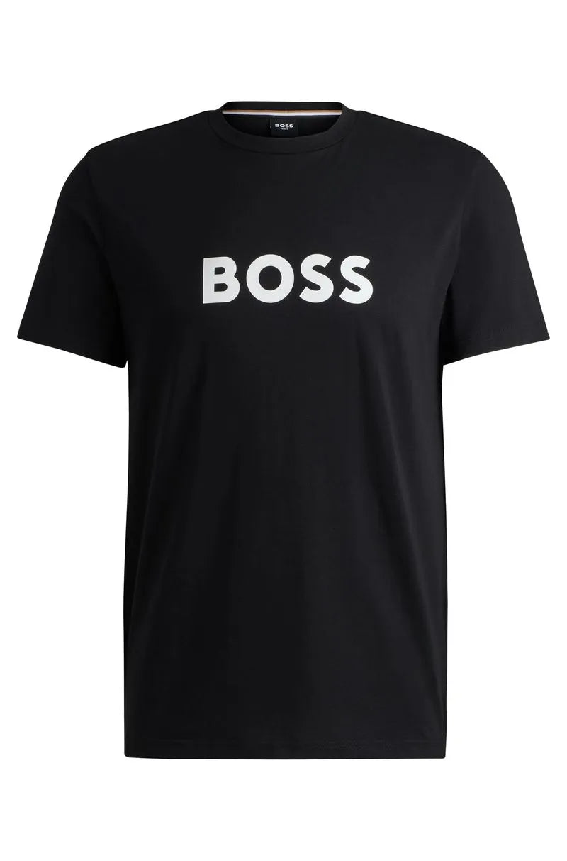 Camiseta Regular-Fit De Algodão Com Estampa De Logo.