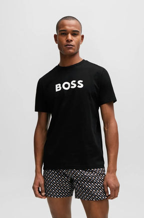 Camiseta Regular-Fit De Algodão Com Estampa De Logo.