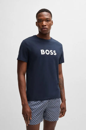 Camiseta Regular-Fit De Algodão Com Estampa De Logo.