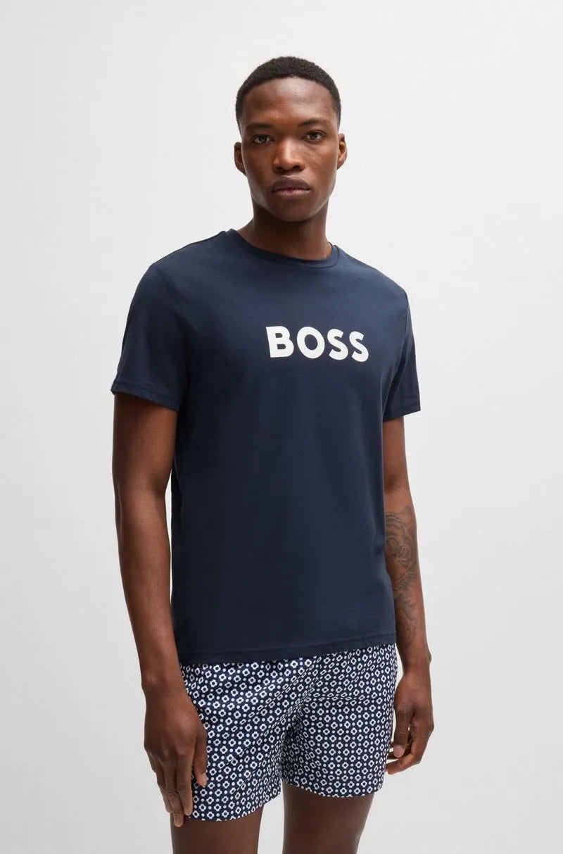Camiseta Regular-Fit De Algodão Com Estampa De Logo.