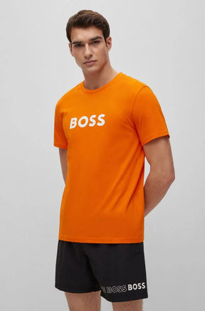 Camiseta Regular-Fit De Algodão Com Estampa De Logo.