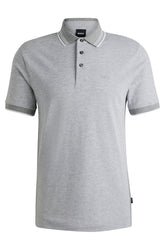 Polo Em Algodão Piqué Com Logo