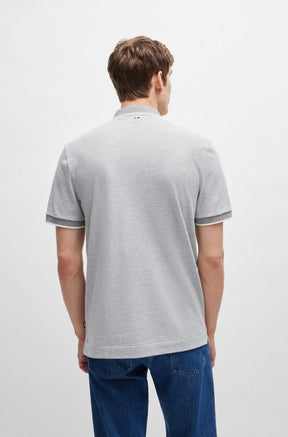 Polo Em Algodão Piqué Com Logo