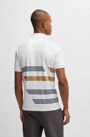 Polo Paddy De Jersey Elástico Com Riscas