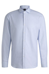 Camisa Regular De Algodão Estruturado