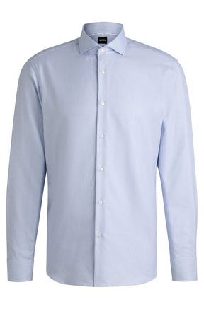 Camisa Regular De Algodão Estruturado