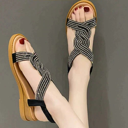 Sandália Strass Refined