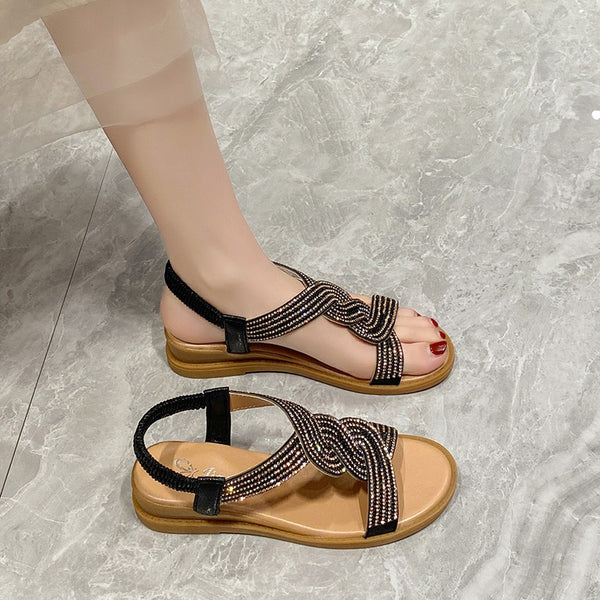 Sandália Strass Refined
