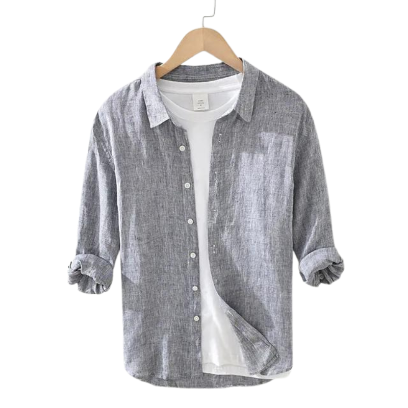 Camisa Masculina Linho Casual
