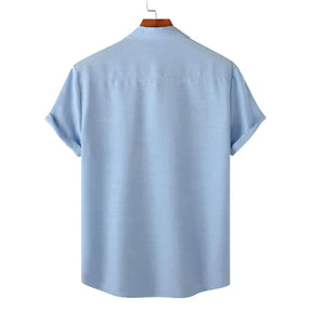Camisa Masculina Azul Mar