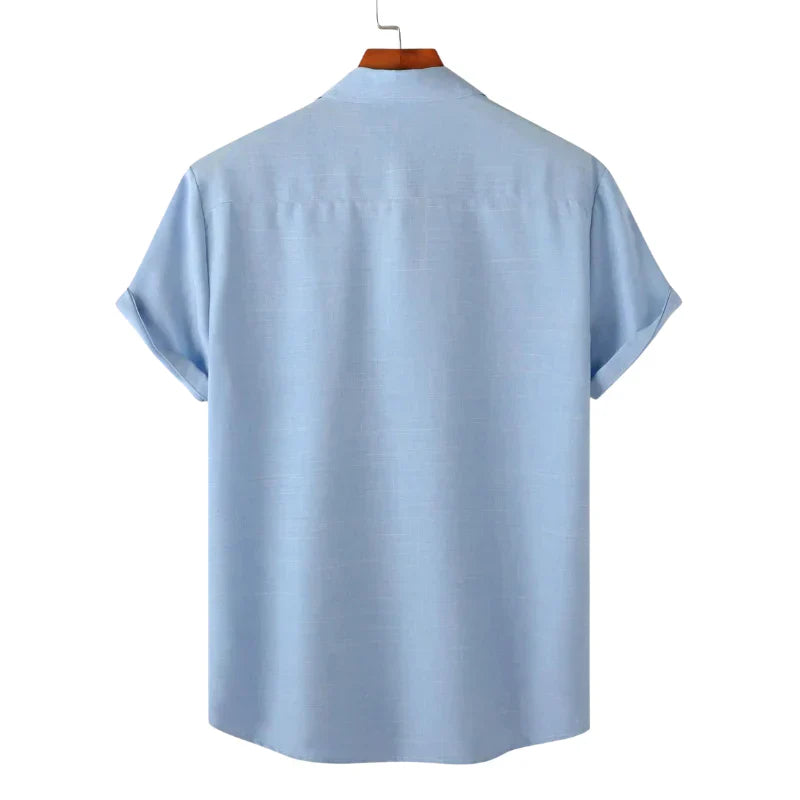 Camisa Masculina Azul Mar