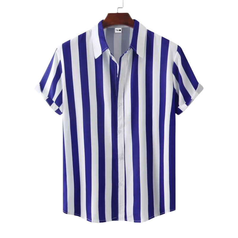 Camisa Masculina Listrada de Verão