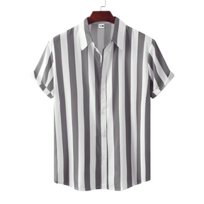 Camisa Masculina Listrada de Verão