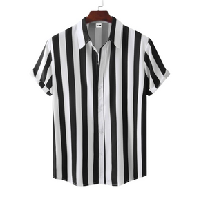 Camisa Masculina Listrada de Verão