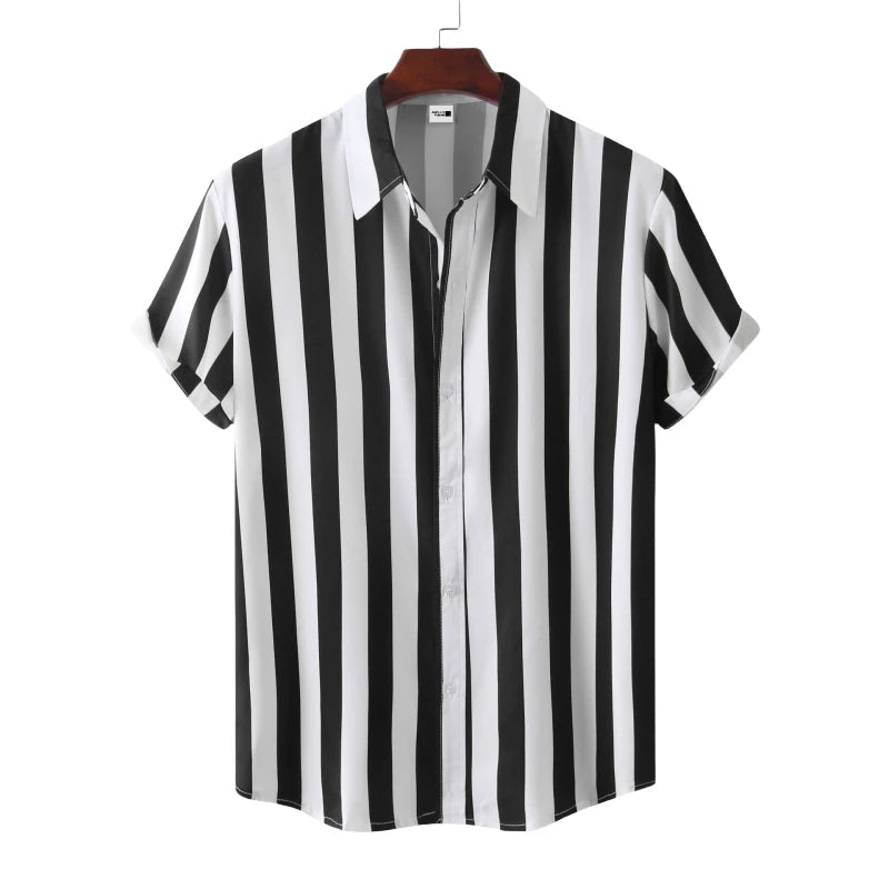 Camisa Masculina Listrada de Verão