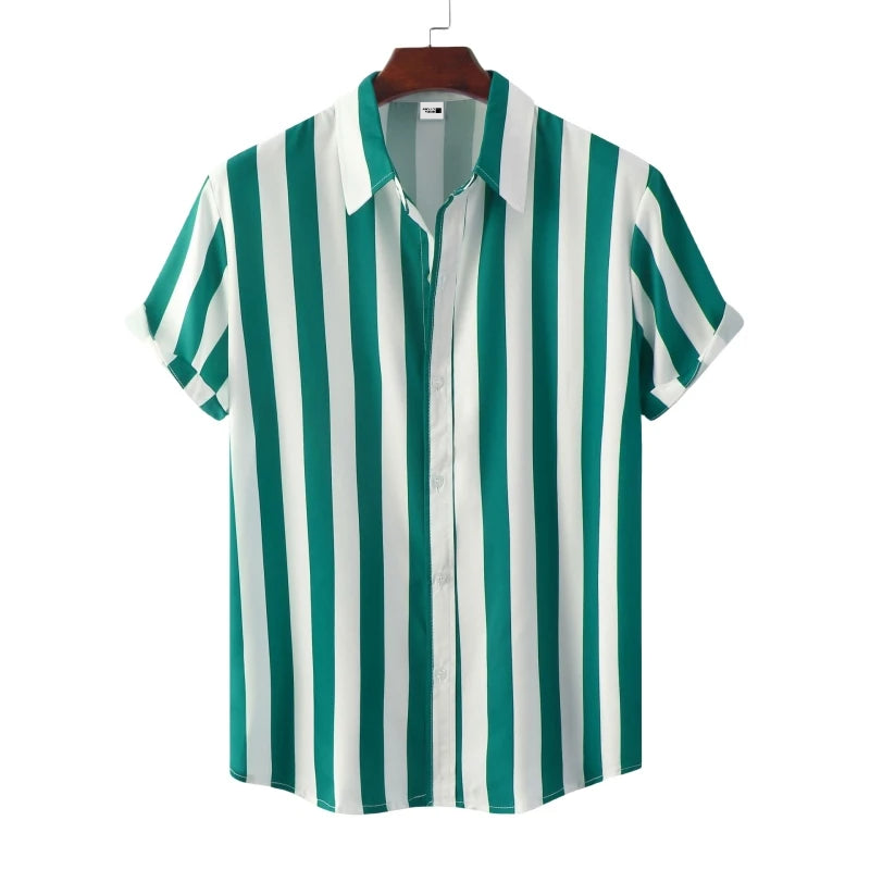 Camisa Masculina Listrada de Verão