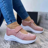 Tênis Plataforma Fechamento Velcro MaxConfort