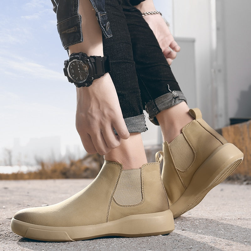 Bota Casual de Couro - Chelsea