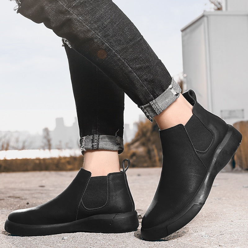 Bota Casual de Couro - Chelsea