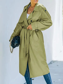 Casaco Longo Feminino Trench Kalliope