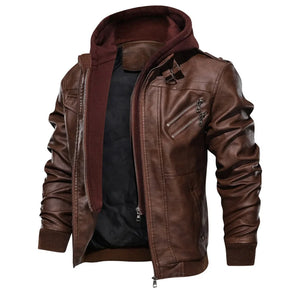Jaqueta Masculina de Couro Dover