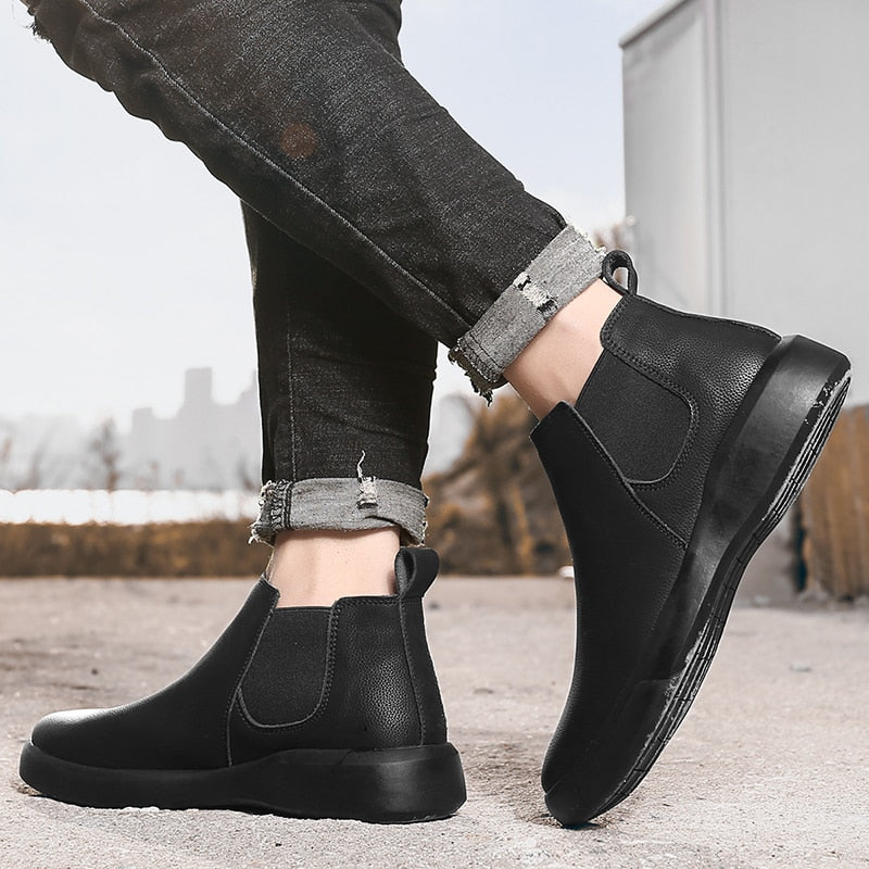 Bota Casual de Couro - Chelsea