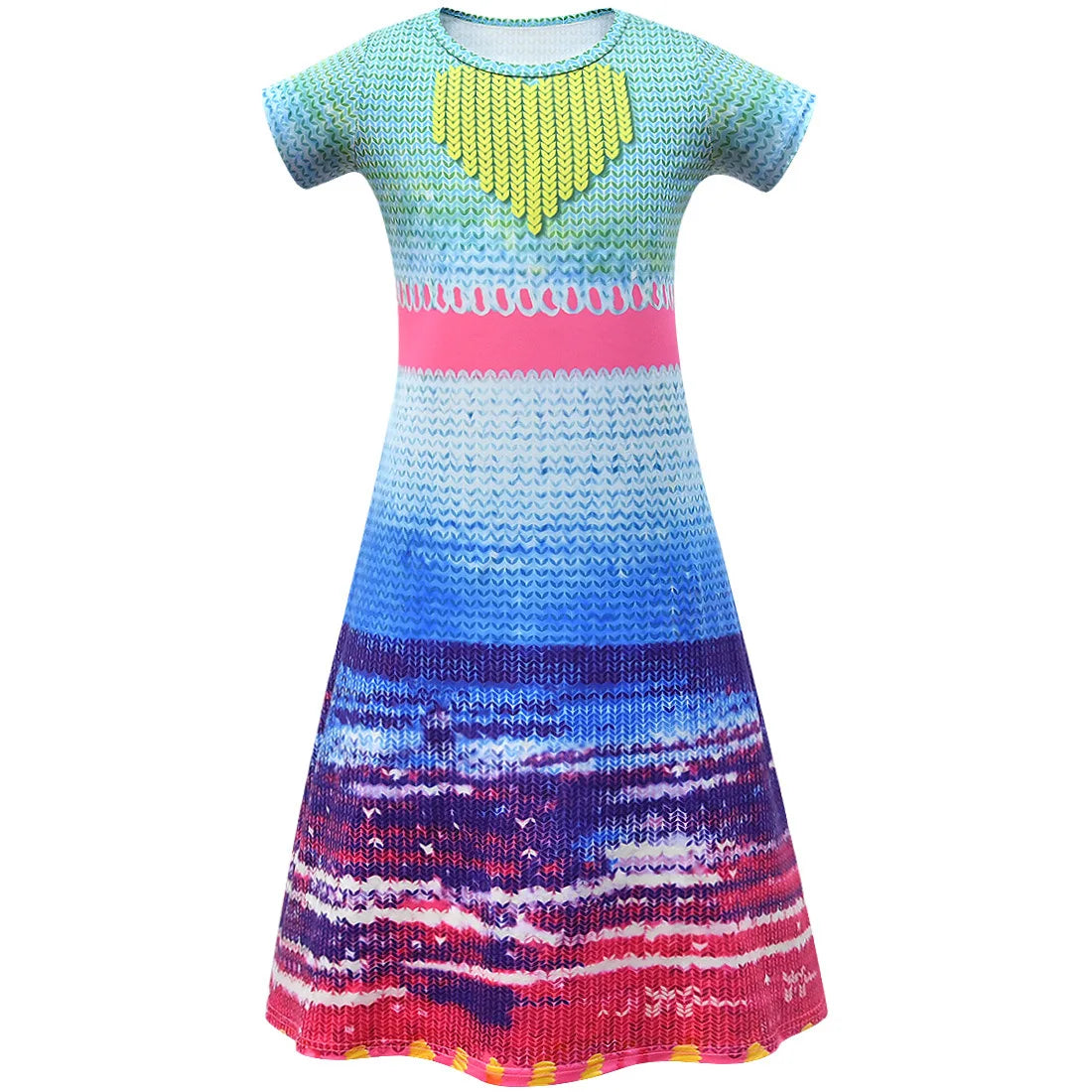 Vestido Fantasia Poppy Trolls 2