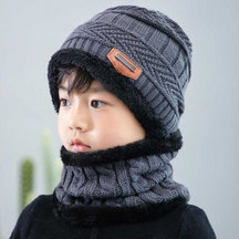 Kit Inverno Infantil - Touca Gorro + Cachecol + Luva