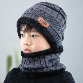 Kit Inverno Infantil - Touca Gorro + Cachecol + Luva