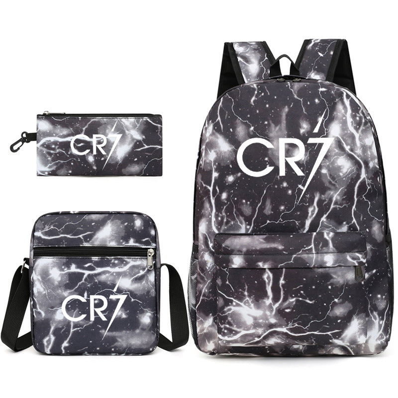 Mochila + Estojo + Lancheira Cristiano Ronaldo